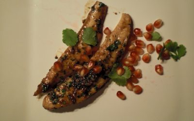 Fisch in Koriander-Granatapfel Sauce