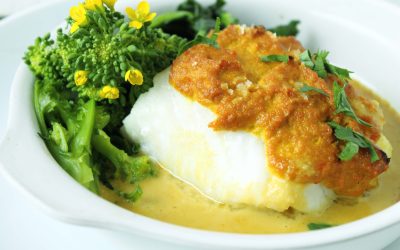 Peruanisch inspiriert – Kabeljau mit Tamarinden-Macadamia-Chili Paste und Stängelkohl