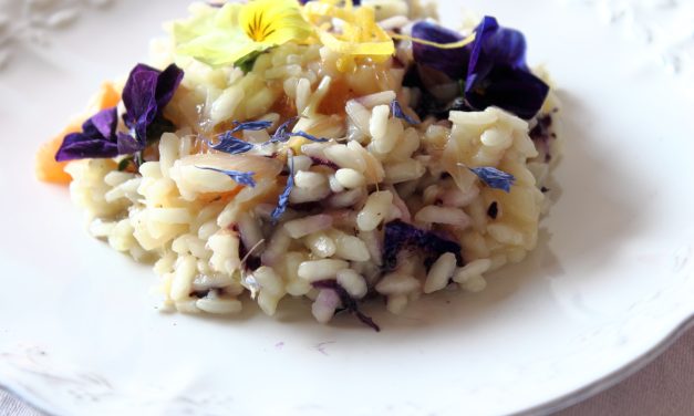 Blaublütiges Grapefruit Risotto mit Tellicherry Pfeffer