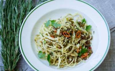 Sommer-Sonne-Sehnsuchts-Nudeln, eine Anleitung zum Genießen an heißen Tagen