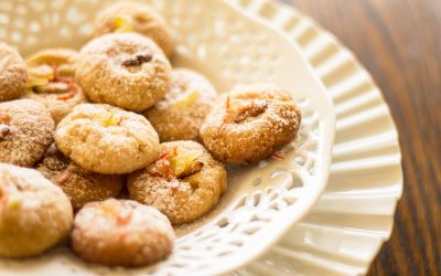 Olivenölplätzchen mit Limette, Ingwer und kandierter Chili