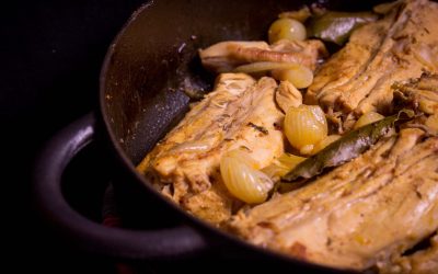 Kaninchenrücken in Sherry und Kardamom