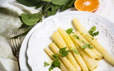 Schwarzwurzeln mit Mandarinenbutter und Pfeffervinaigrette