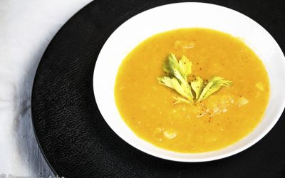 Let the Sun shine!  Orangen-Selleriesuppe mit Kreuzkümmel