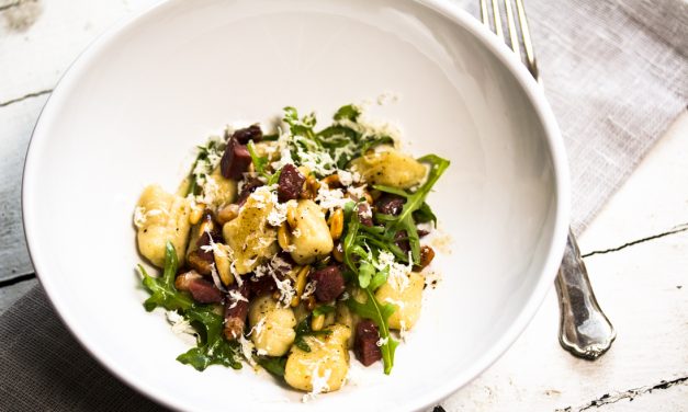 Was Scharfes für den Kochtopf!<br/>Meerrettich-Gnocchi in Wacholderbutter mit Gänsebrust und Rucola