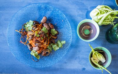 Nigel Slaters Karotten mit Bohnen und Koriander