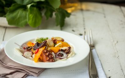 Allerliebster Pulpo Salat mit Fenchel, Orangen, Ingwer und Kreuzkümmel