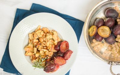 Esst mehr Pfeffer!  Rosmarin Semmelschmarrn mit Pfeffer Zwetschgen