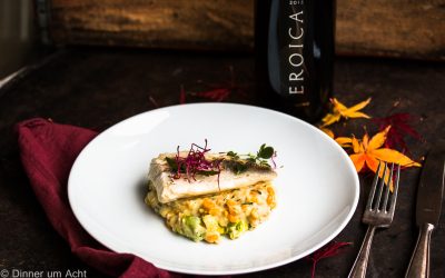 Erinnerungen an Seattle , ein Abend mit Weinen aus Washington State und ein Zander mit Mais