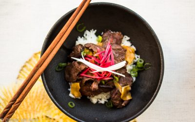 Gut bei Japan-Sehnsucht – japanisches „Ginger Beef“ mit zweierlei Ingwer