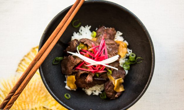 Gut bei Japan-Sehnsucht  – japanisches „Ginger Beef“ mit zweierlei Ingwer