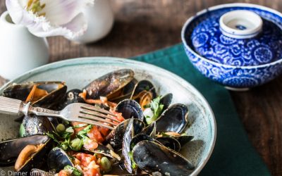 Miesmuscheln japanisch – mit Miso, Sake und Ingwer