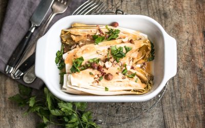 Da haben wir den Salat – Chicorée aus dem Ofen mit Haselnüssen und Miso