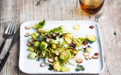 Wintergemüse in Bestform – Schwarzwurzeln, Topinambur und Rosenkohl mit Avocado Hollandaise