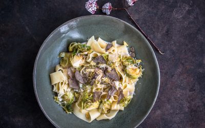 Pappardelle mit Rosenkohl, Trüffel und Pecorino