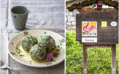 Marthas Knödellektionen, ein Hof hoch oben über Meran und Südtiroler Brennnesselknödel