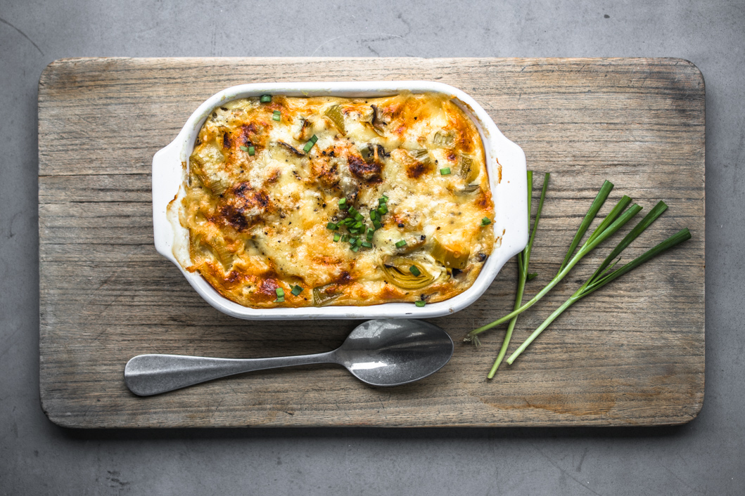 Lauchgratin mit Shiitake, Miso und jede Menge guter Vorsätze - Dinner ...