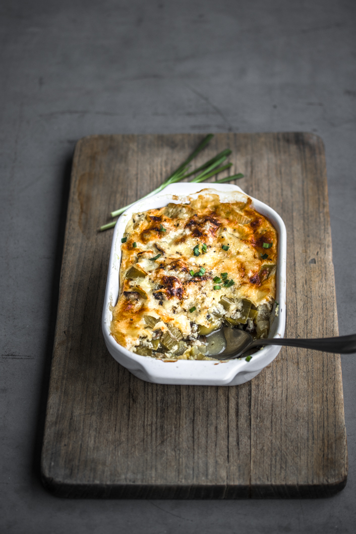 Lauchgratin mit Shiitake, Miso und jede Menge guter Vorsätze - Dinner ...