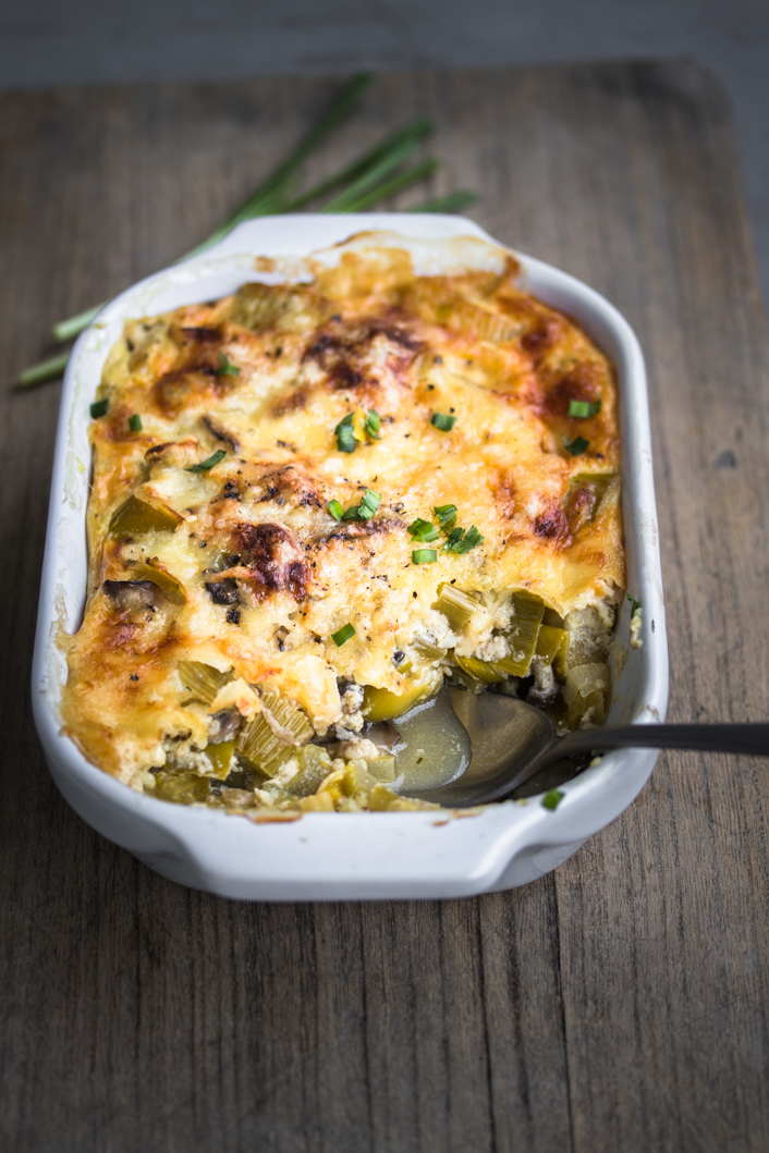 Lauchgratin mit Shiitake, Miso und jede Menge guter Vorsätze - Dinner ...