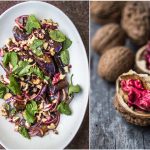 Warmer Auberginensalat mit roten Walnüssen
