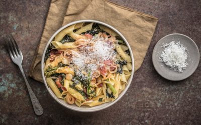 Nudeln mit Palmkohl, Chorizo und wildem Brokkoli