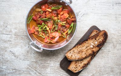 Tomaten in Ingwerbutter