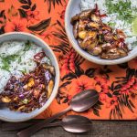 Japanische Auberginen mit Chili, Knoblauch und Limette (vegan)