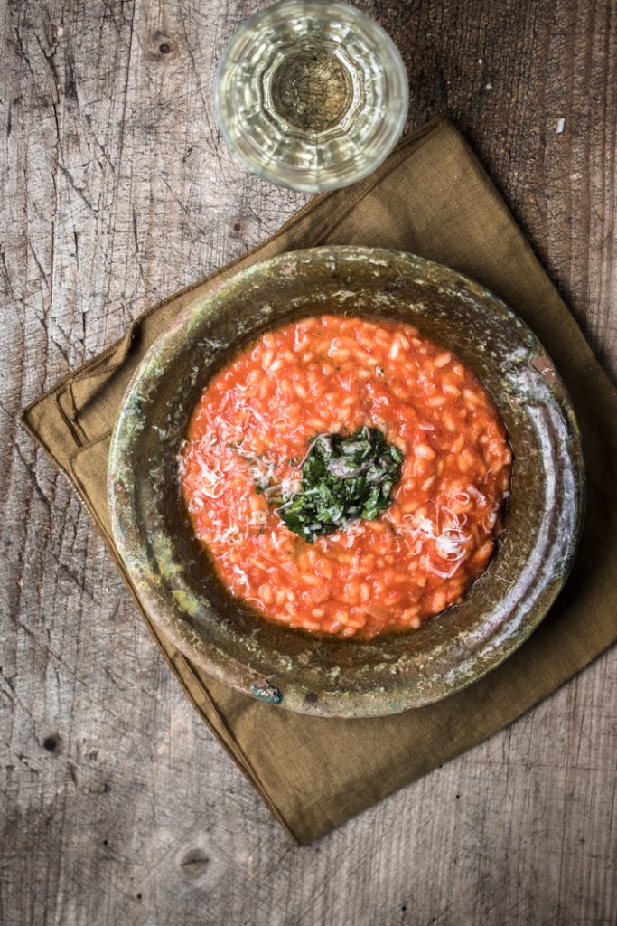 Risotto mit Tomaten und Anchovis - Dinner um Acht