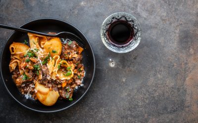 Nudeln mit Ragù vom Rehschäufele