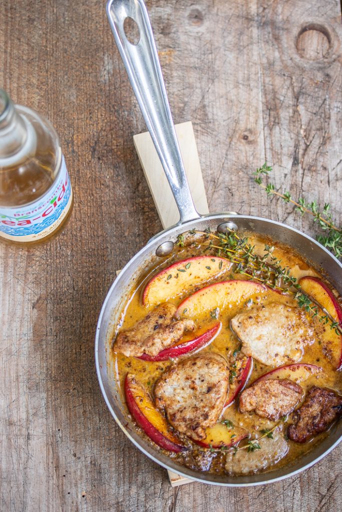 Schweinemedaillons in Cider-Senf-Sahne mit Thymian und Äpfeln - Dinner ...