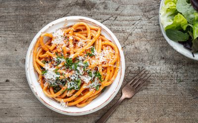 Schnelle Maccheroni mit cremiger Nduja Sauce