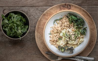 Putengeschnetzeltes mit Topinambur und Estragon