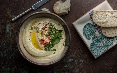 Cremiger Auberginen Dip aus Ägypten und kulinarische Lektüre zu gewinnen