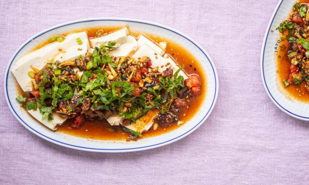 Seidentofu mit asiatisch inspirierter Caponata