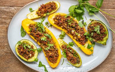 Thai Style gefüllte Zucchini