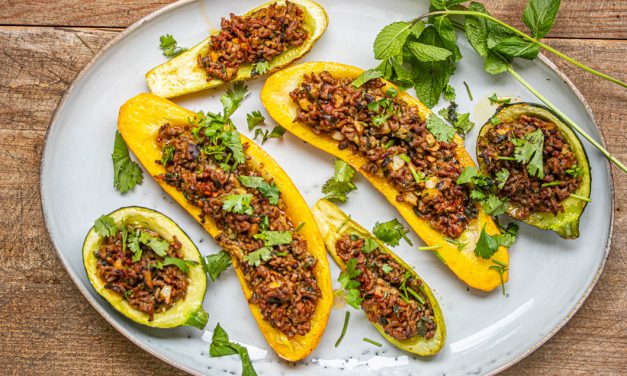 Thai Style gefüllte Zucchini