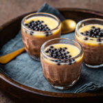 Mousse au Chocolat mit Vanille Miso und Bergamotte Curd