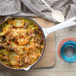 Kartoffel Gratin mit Lauch und Bärlauch