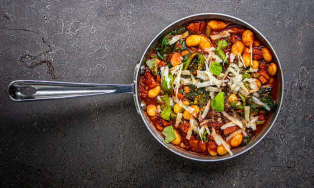 Lieblingsgericht: Dicke Bohnen mit Spinat, Rauchpaprika, Tomaten und Chorizo
